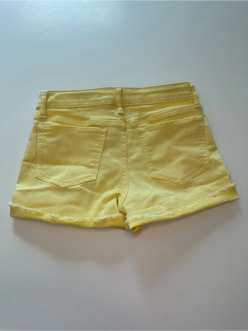 GAPKids Peach Sequins T-Shirt Yellow Jean Shorts Green Chino Girls Size 12